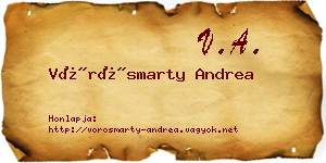 Vörösmarty Andrea névjegykártya